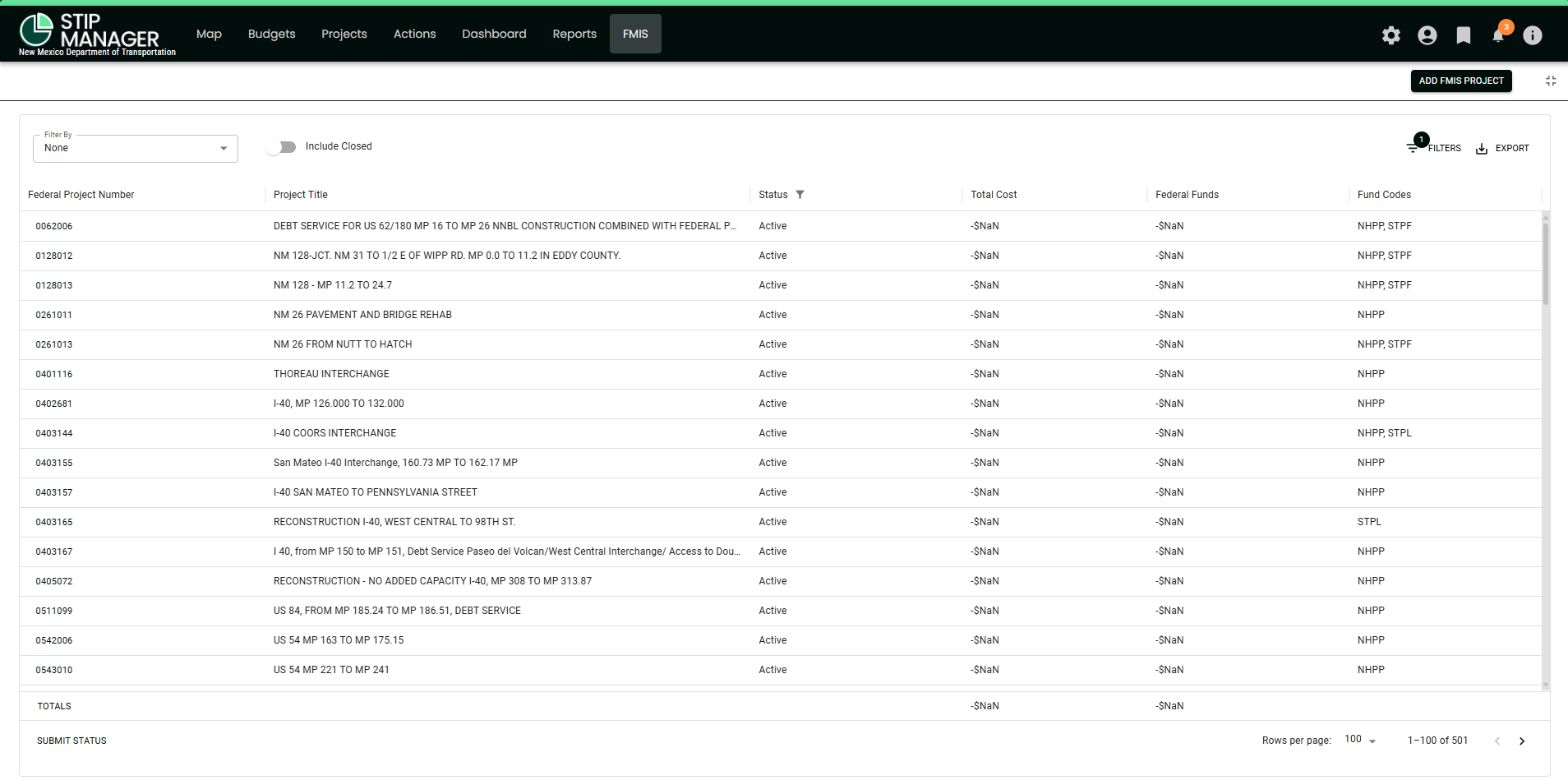 NM STIP Manager FMIS Projects Full Pane.png