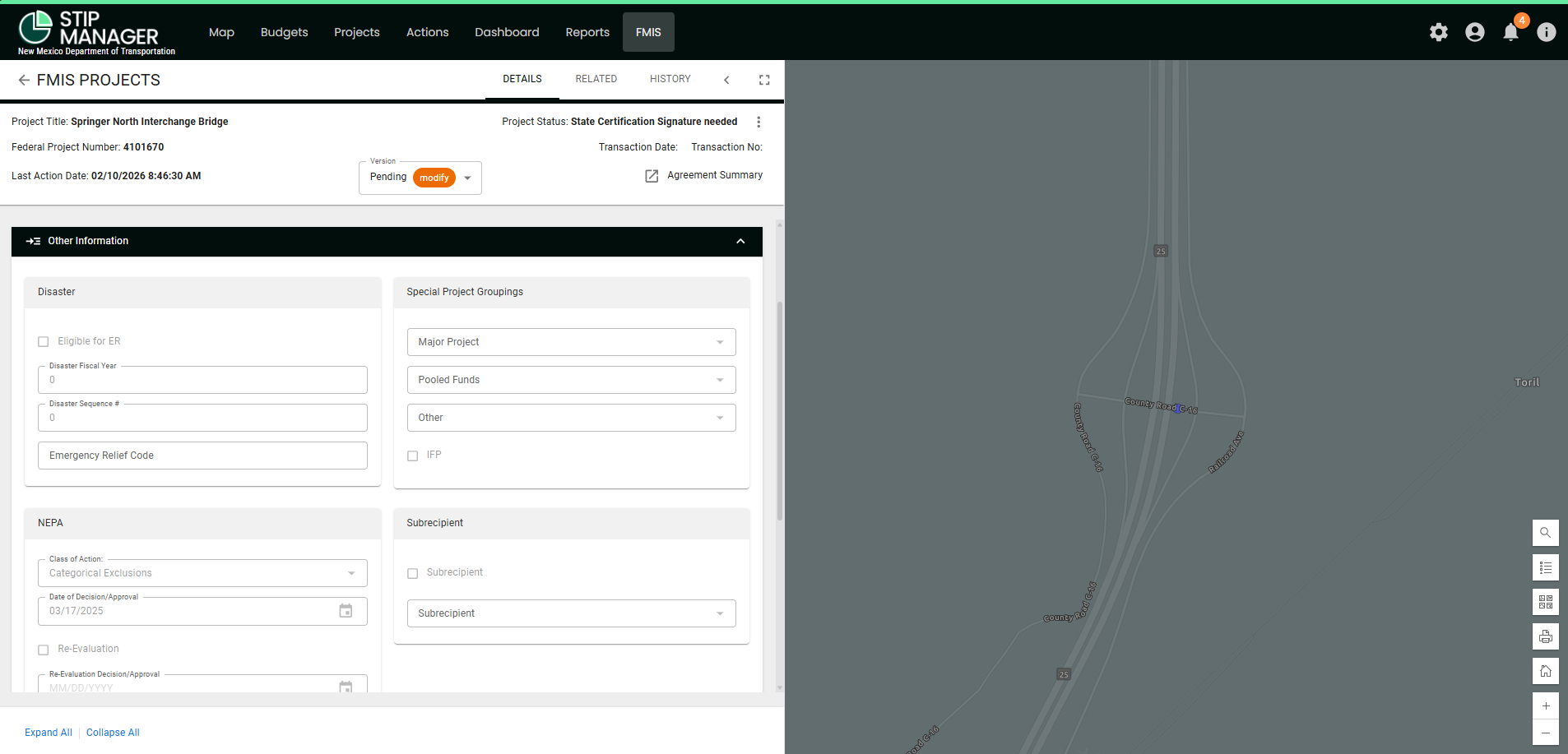 (NM) STIP Core FMIS Project Details tab Other Information.png